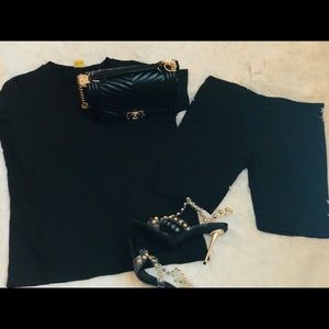 Biker shorts short set